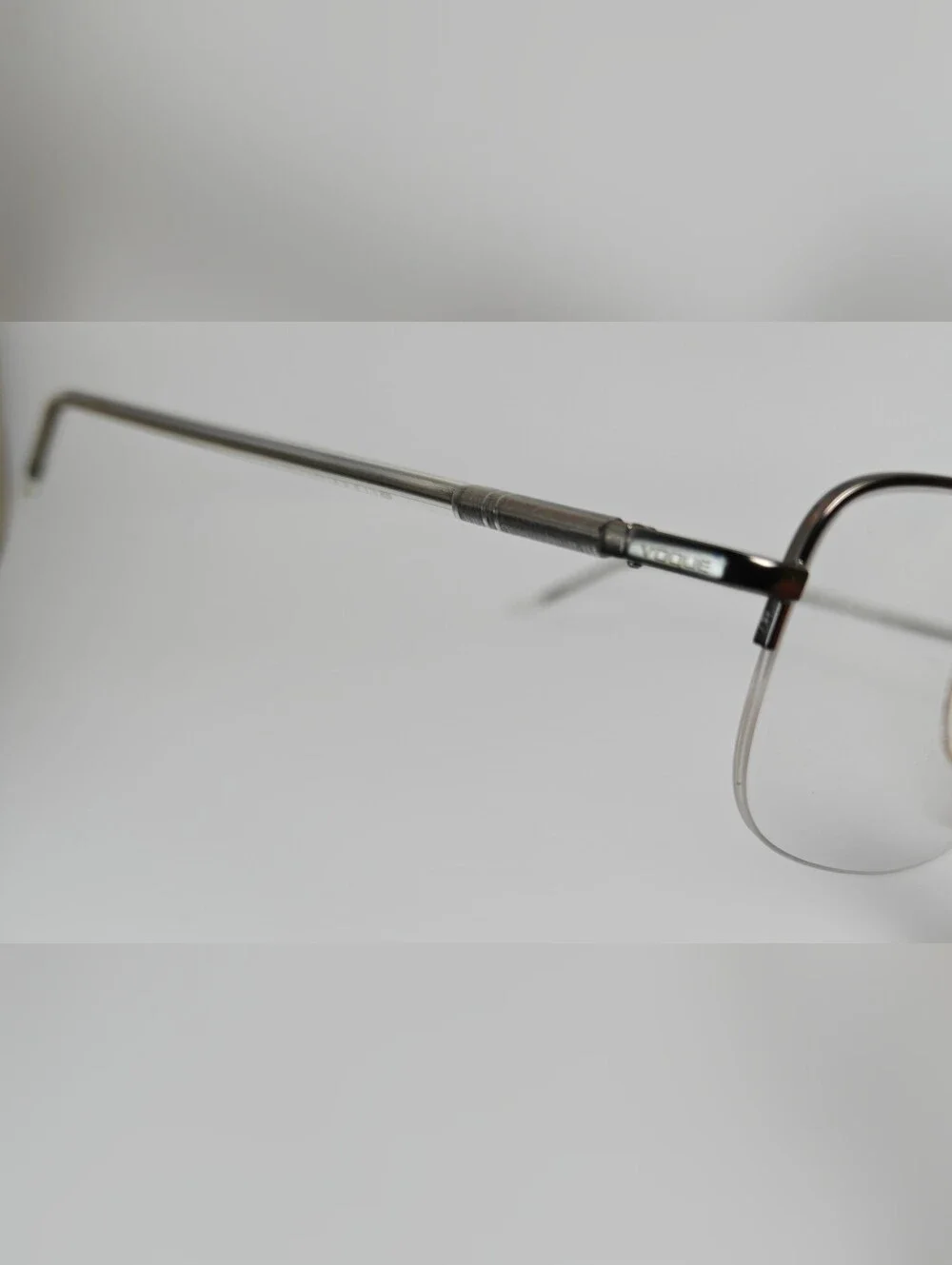 Vogue Occhiali. VO 3363. Women's  Rectangular Metal Glasses in Gunmetal, Clear.